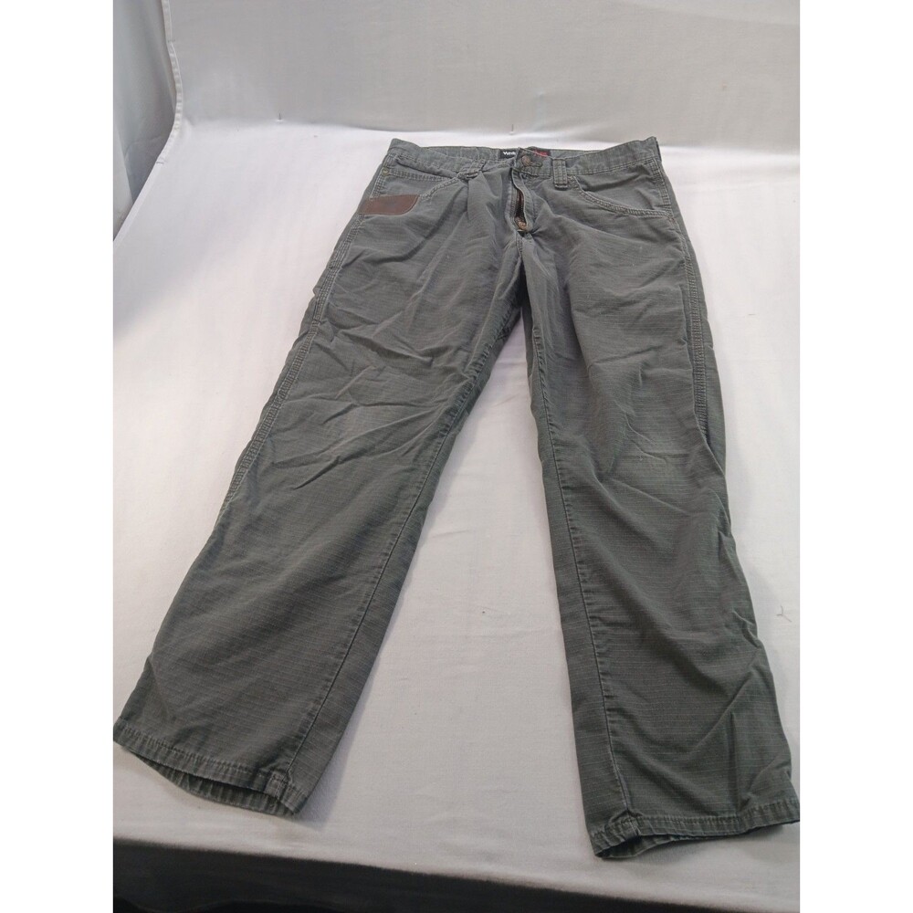 Wrangler RIGGS Workwear Ripstop Pants Mens 35 X 29 Gray